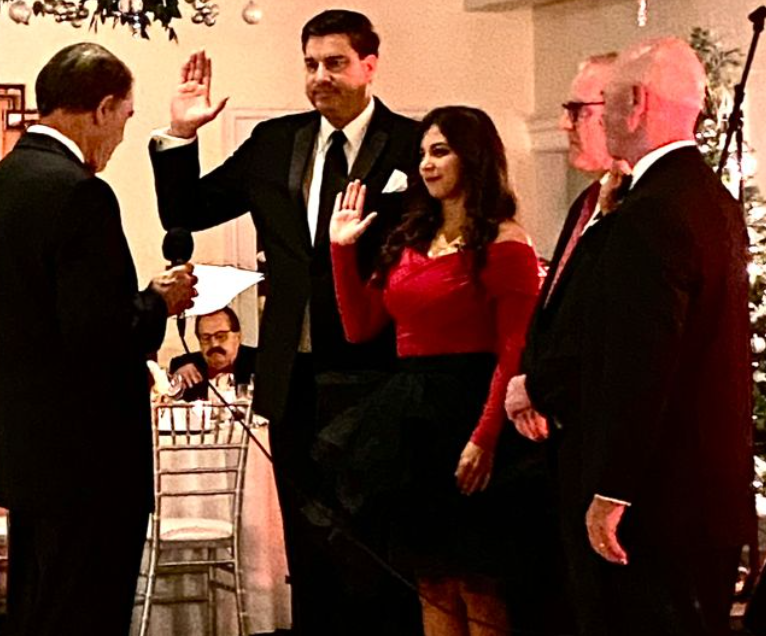 Noonanlance Partner James Lance (far right) being sworn in as the vice president of The San Diego Chapter of The American Board of Trial Advocates along with the rest of the executive officers.